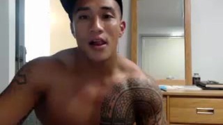 Muscle Filipino Stud Jerks His Young Cock