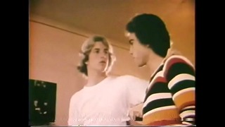 Darkhaired Twink Likes When His School Mate Caresses His arse While Blowing His Dong