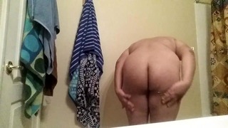Chubby Boy Strips Then Shows Off Feet and Tiny Cock for Mate