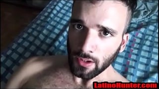 Bearded Straight Latin Conviced To Receive Fucked Bareback- Latinohunter.com