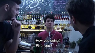 Latinleche – Semen Thirsty Boy Blows a Bartenders Uncut Dick