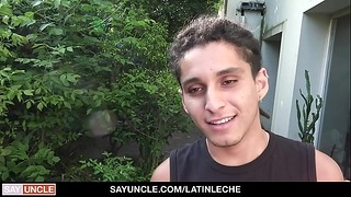 Latinleche – Sweet Latin Male With Green Eyes Riding Camera Man
