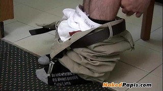 Naked Papi Jerking Thick Dick