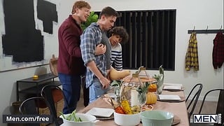 Friendsgiving Meeting With Nate Grimes and His Fellows Ends Up in A Nasty Raw Fucking Gay Party – Men