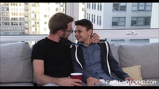 Horny Stepfather Threesome With Twink And Jock Son – Austin Lock, Alex