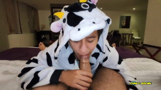 Anal Fucking POV Dreichwe In A Cow Pijama Sucking And Rides My Huge Uncut Cock Until He Earns My Sexy Milk – Camilo Brown