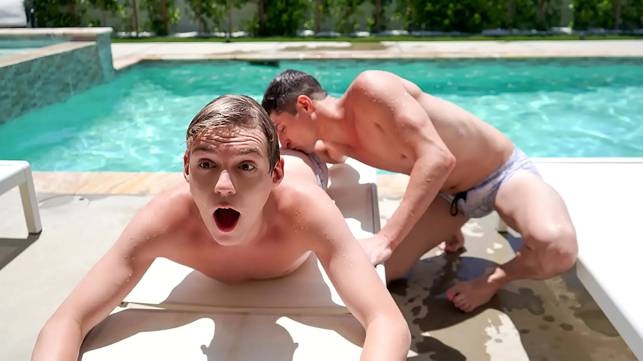 Pool Party Turns Into A Tough Ass Fucking Marathon As The Two Stepbrothers Taylor Reign And Jack Bailey Start Having