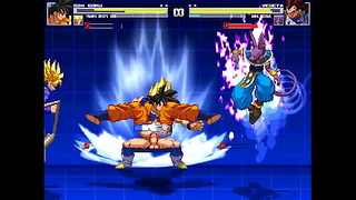 Mugen Goku/Trunks Briefs Vs Vegeta/Beerus