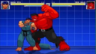 Mugen Ryu, Hulk ve Red Hulk'u Sikiyor