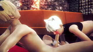 Yaoi Femboy - Alan Branlette Et Sexe Oral - Sissy Trap Crossdresser Hentai Manga coréen chinois jeu porno homosexuel