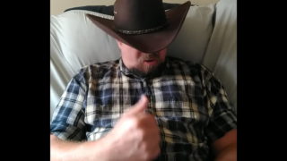 A Cowboy Working On His Load