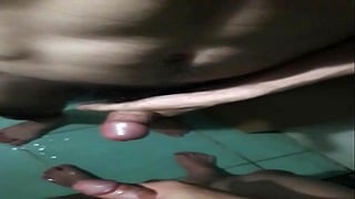 Chinese Lean And Big Penis Friends Cum Together