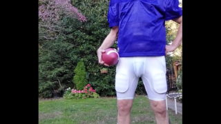 Football Coach Enjoying The Game