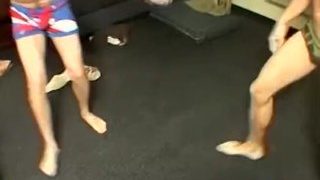 Kelly Cooper és Grant Hiller Wresting, mielőtt kibaszott kemény