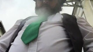 Low Angle Fancy Fat Cowboy Smoke Clip