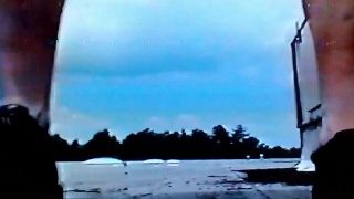Παλιό βίντεο του νεαρού Jon Scarecrow που γαμάει το Big Dildo με κορσέ πρώην συζύγων στην ταράτσα