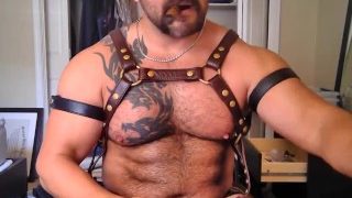 Solo Jo Session, Cigar Smoking Leather Muscle Bear Daddy