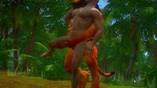 A Mature Bearded Man Came To The Jungle To Collect Mushrooms, The Furry Monster Had Other Plans…