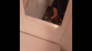 A Young Skater Pisses In The Toilet Of A Bar