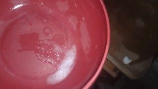 Bawl Of Piss Being Empty And Spitted