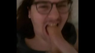 Bear Deepthroat With His Dildo