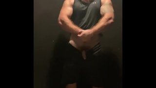 Beefy Hairy Sweaty Bodybuilder Pissing In Gym Bathroom Onlyfansbeefbeast Musclebear Thick Beef Hung