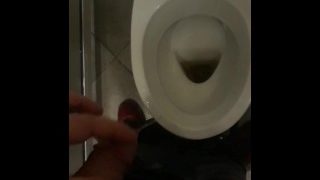 Big Dick Pissing In Toalet At Work