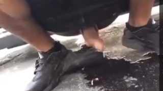Black Big Dick Pissing Like A Dog