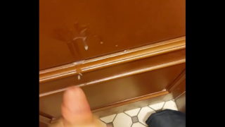 Blond Teen Jerks Off And Cums In Public Restroom