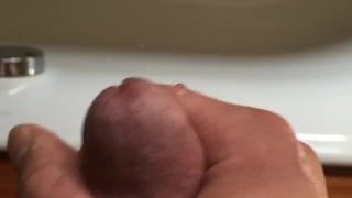 Boy Pees In Bath With His Beautiful Penis Glans