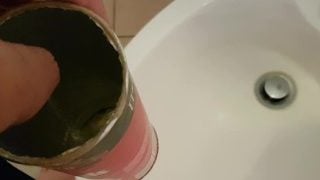 Boy Pisses In The Tube Of Pringles