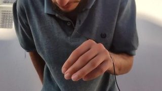 Boy With Headphones On Piss Like A Real Dude