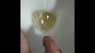 British Teen Boy Pissing Backwards