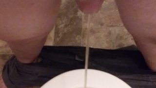 Chubby Tranny Pissing