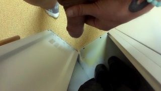 Cleaning My Locker With Piss – Marking My Territory !