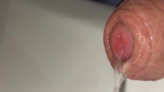 Closeup Foreskin While Peeing