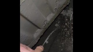 Construction Worker Piss At Work