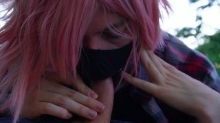 Cute Femboy Blowing His Bf’s Cock During A Hike – Nagisaif’s Adventure Blog 01