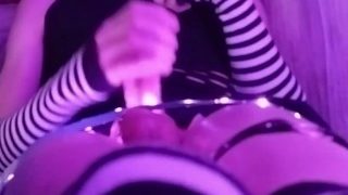 Cute Femboy Edges Himself And Releases A Large Load