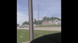 Detroit Man Pissing At A Smart Bus Stop In Warren Michigan