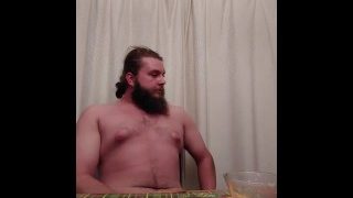 Eating Mash Potatoes From My Ass And Drinking My Piss And Cum