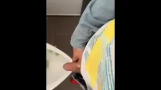 Fat Soft Cock Piss At An Public Urinal