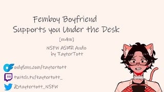 Femboy Boyfriend Supports You Under The Desk M4M Hentai Audio Erotic Audio Preview