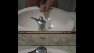 Femboy Gay With Long Moustache Masturbating With Big Cock