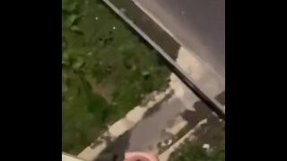 Femboy Twink Cummingrg All Over The Roads!