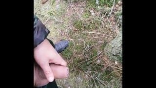 Filling Foreskin With Piss Like Balloon – Day Forest Pissing Yellow Piss