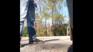 Flashing Ginger Dick, Cigarette Break And Pissing