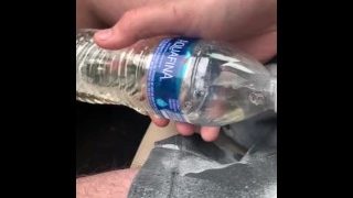 Friend Pissing In Bottle In Car Part Two