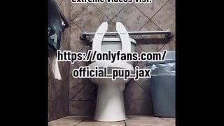 Gas Station Public Nudity Urinal Play Piss