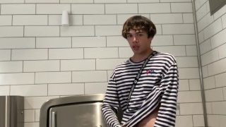 Gay Teen Model Masturbates Inside Walmarts Public Restroom!
